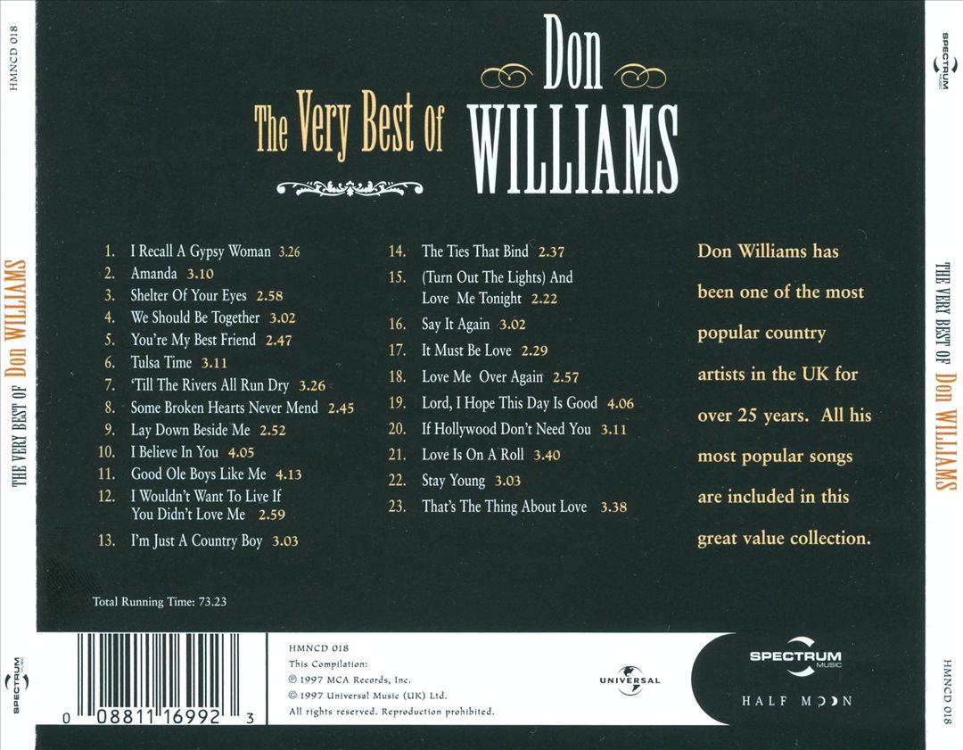 Very Best of Don Williams cover art