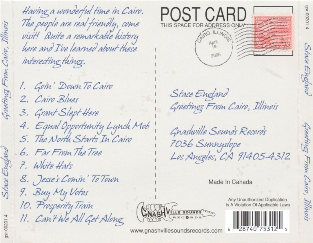 Greetings from Cairo, Illinois cover art