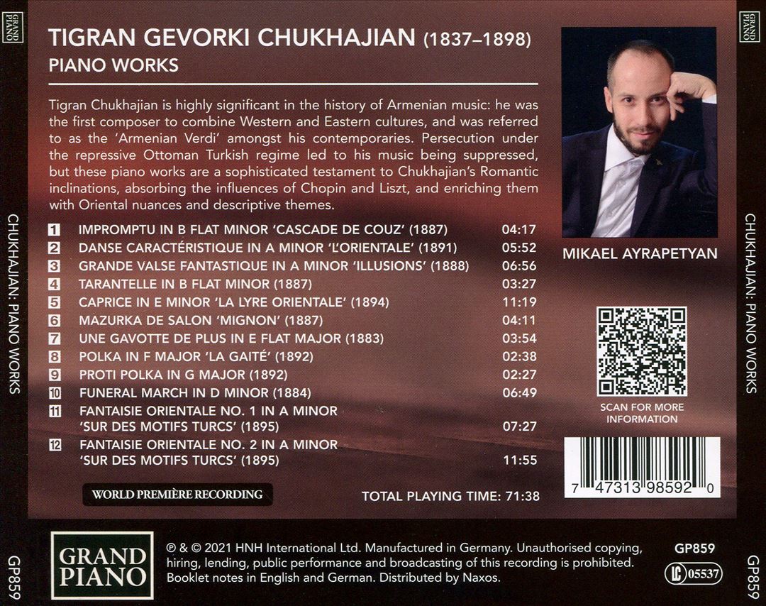Chukhajian: Piano Works cover art