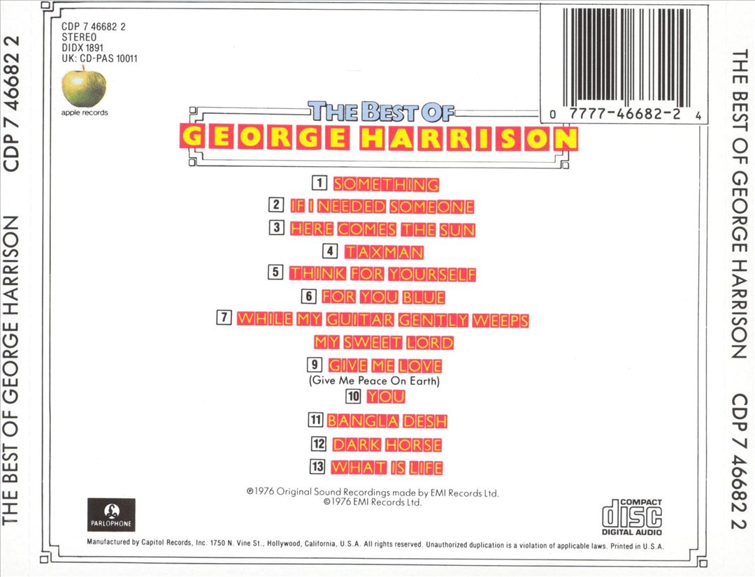 Best of George Harrison cover art