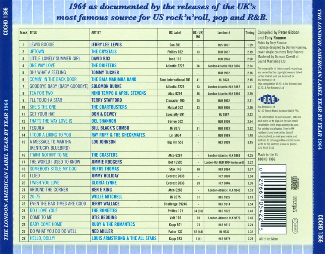 London American Label, Year by Year: 1964 cover art