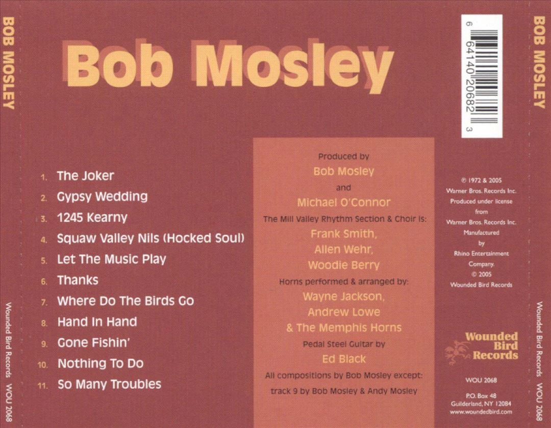 Bob Mosley cover art
