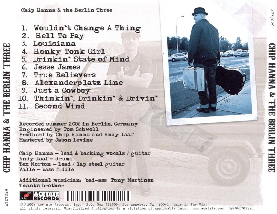Chip Hanna & the Berlin 3 cover art