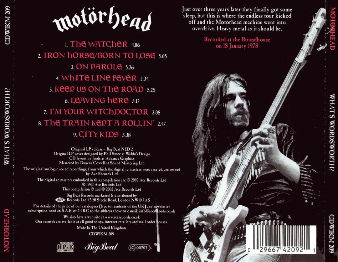 Recorded 1978 cover art