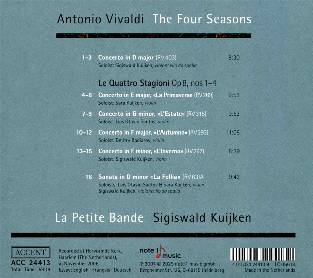 Antonio Vivaldi: The Four Seasons cover art