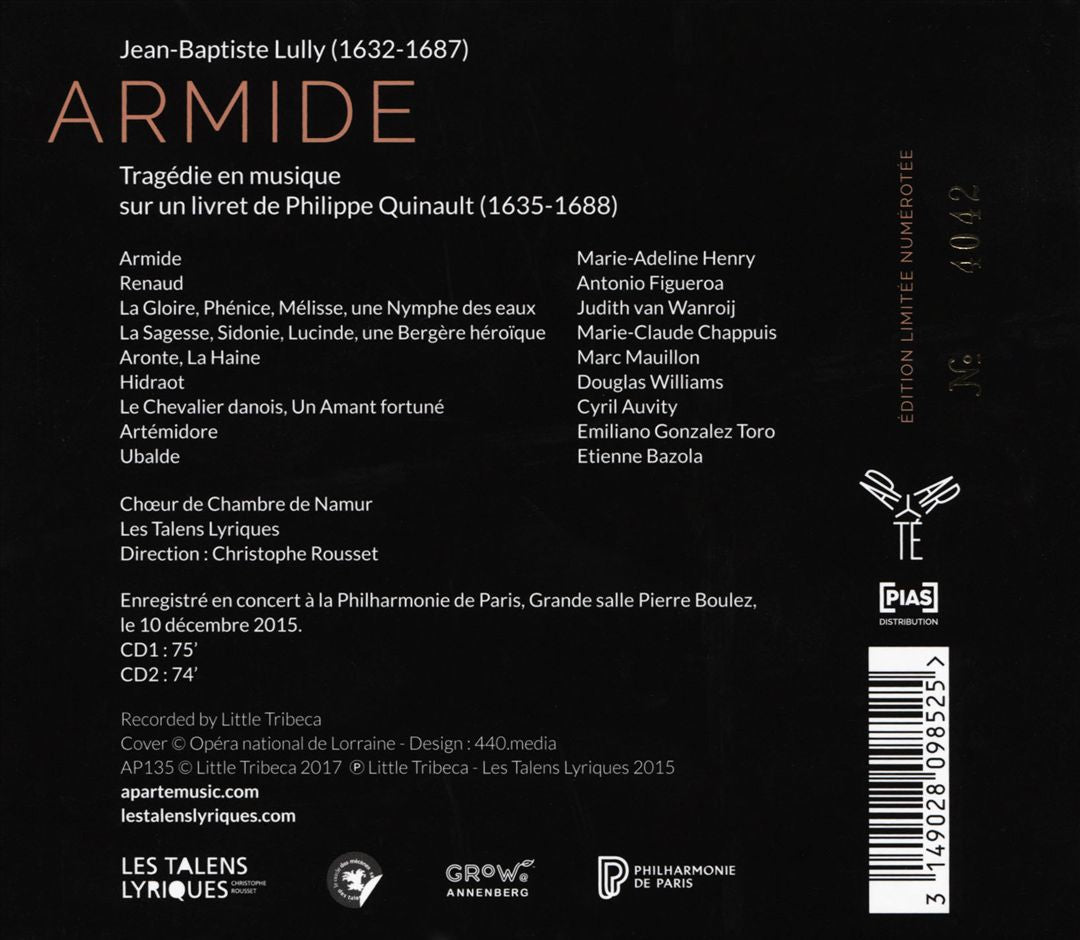 Jean-Baptiste Lully: Armide cover art