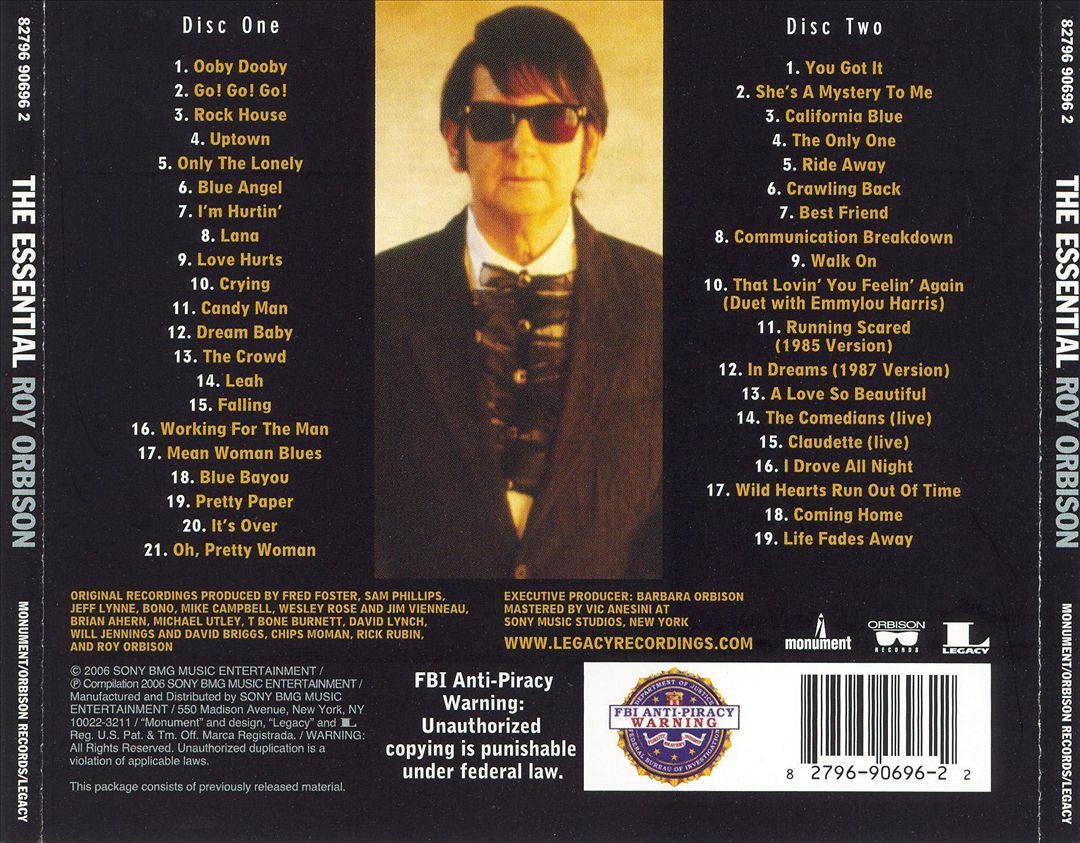 Essential Roy Orbison cover art