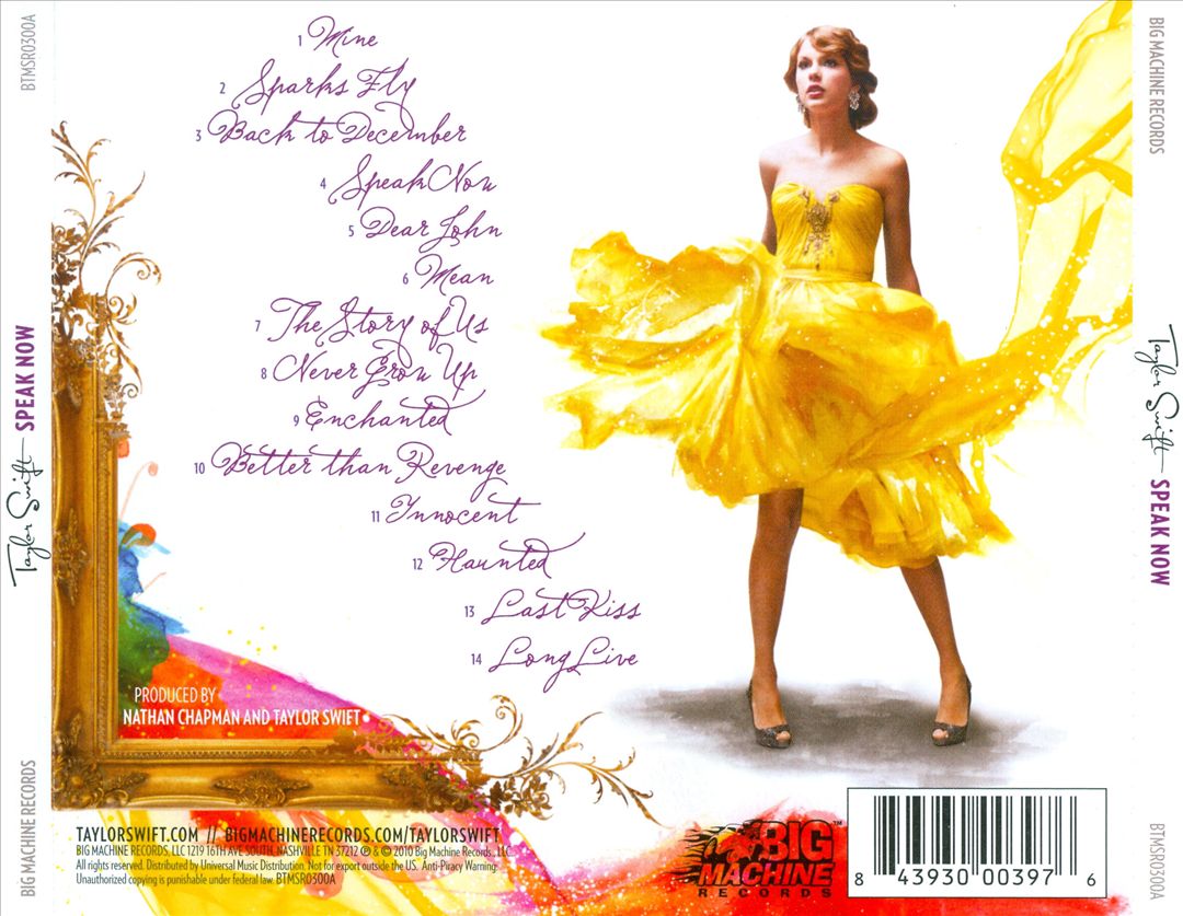 Speak Now cover art