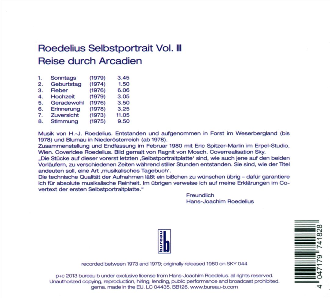 Selbstportrait, Vol. III: Reise Durch Arcadien cover art