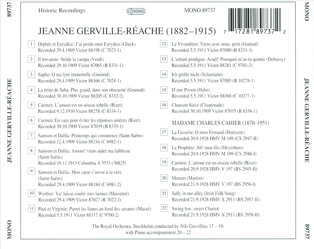 Lebendige Vergangenheit: Jeanne Gerville-Réache cover art