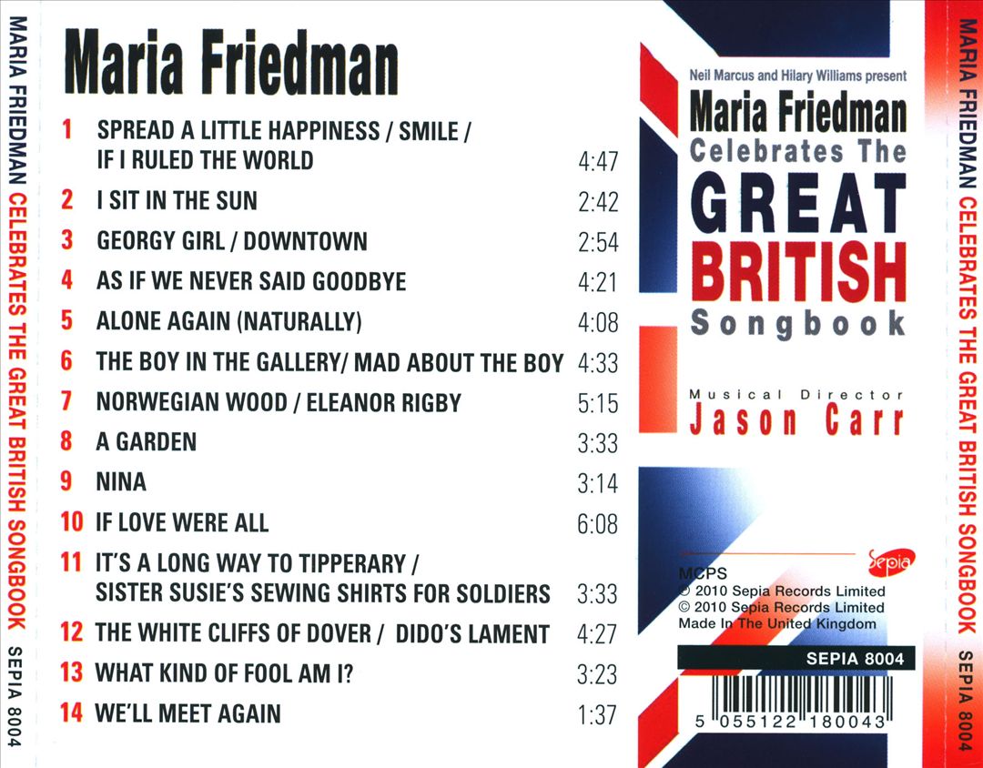 Celebrates the Great British Songbook cover art