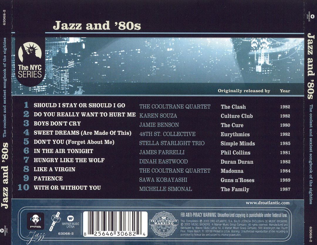 Jazz and '80s: The Coolest and Sexiest Songbook of the Eighties cover art