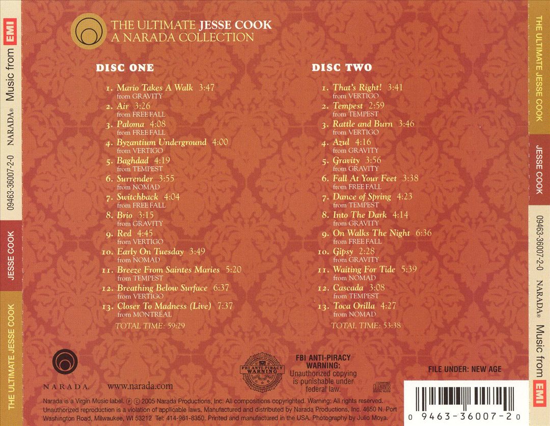 Ultimate Jesse Cook cover art