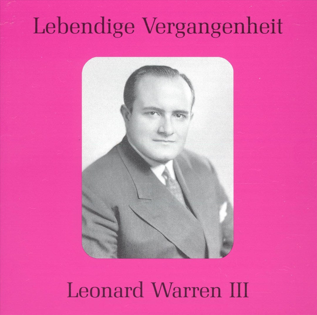 Lebendige Vergangenheit: Leonard Warren, Vol. 3 cover art