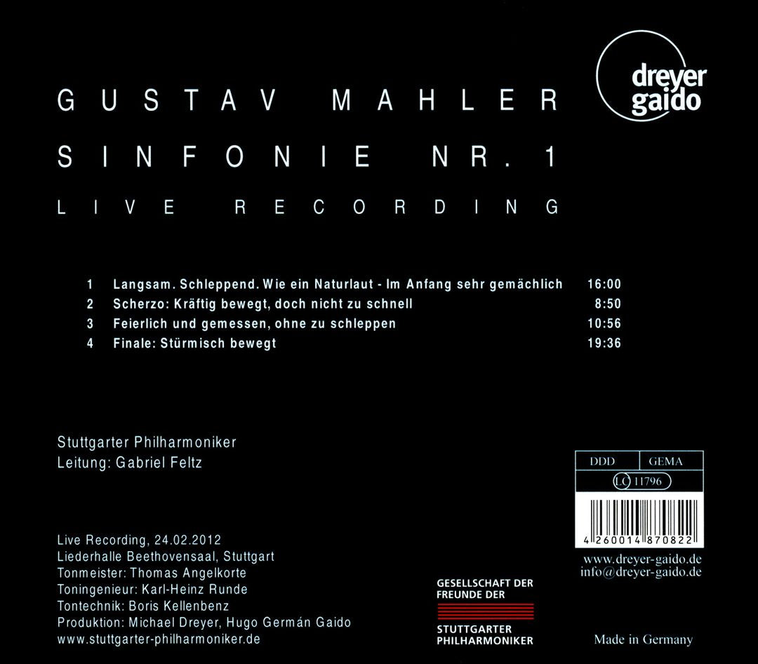 Mahler: Sinfonie Nr. 1 cover art