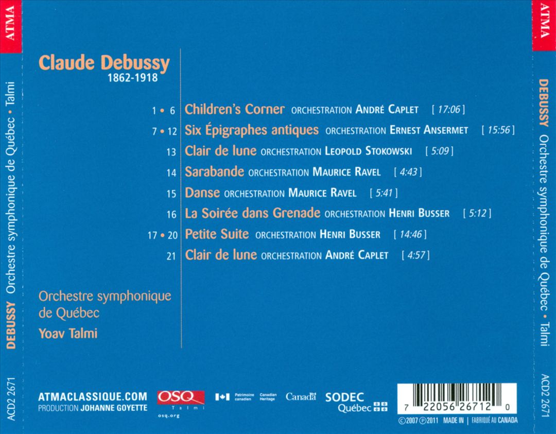 Children's Corner: Debussy Orchestrations cover art