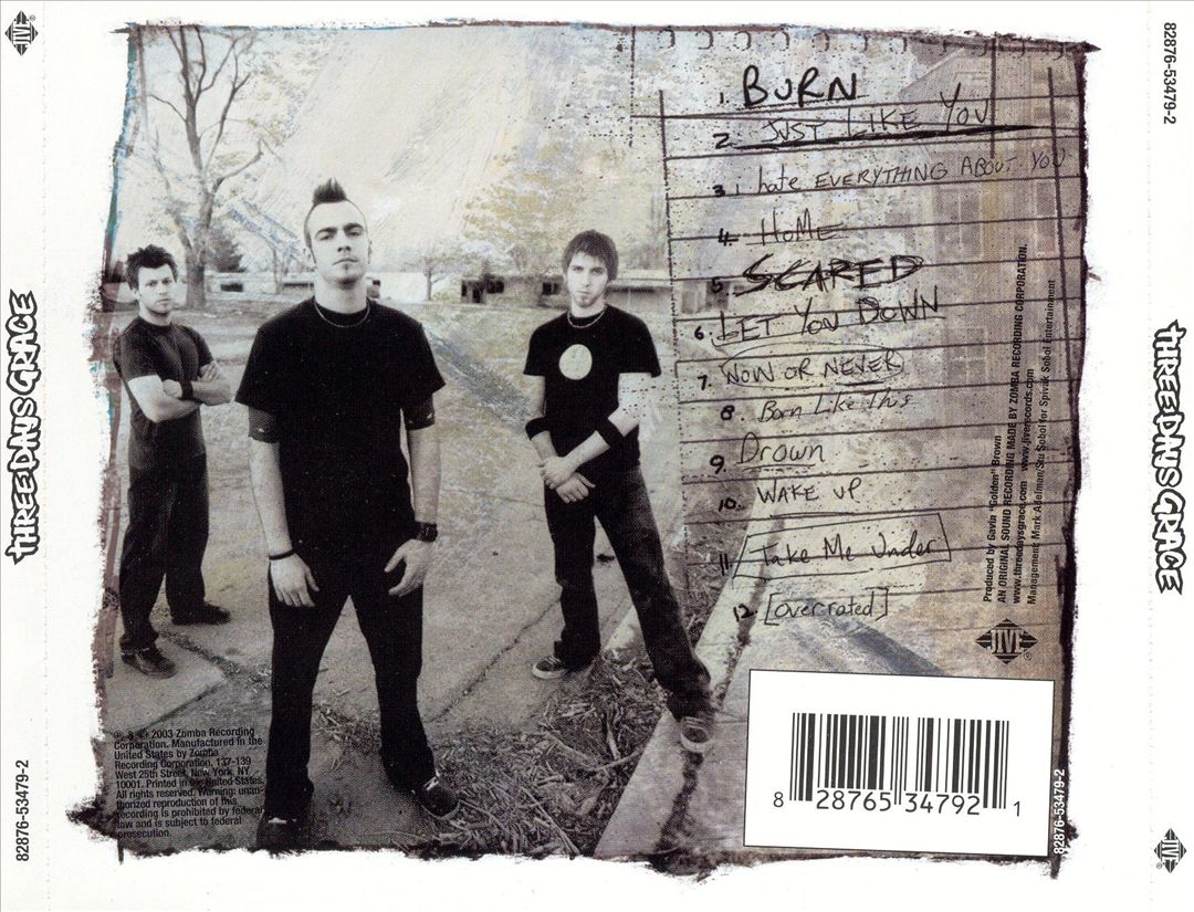Three Days Grace cover art
