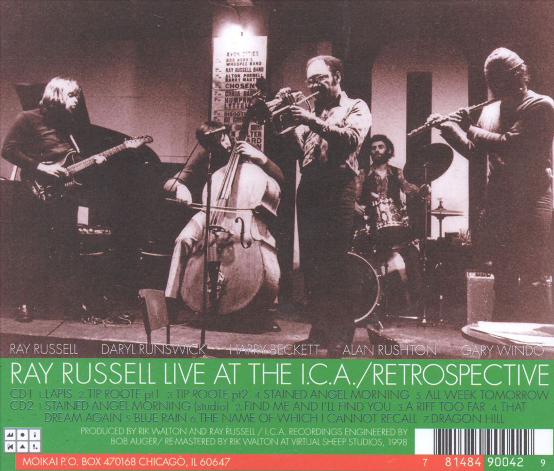 Live at the ICA: Retrospective cover art