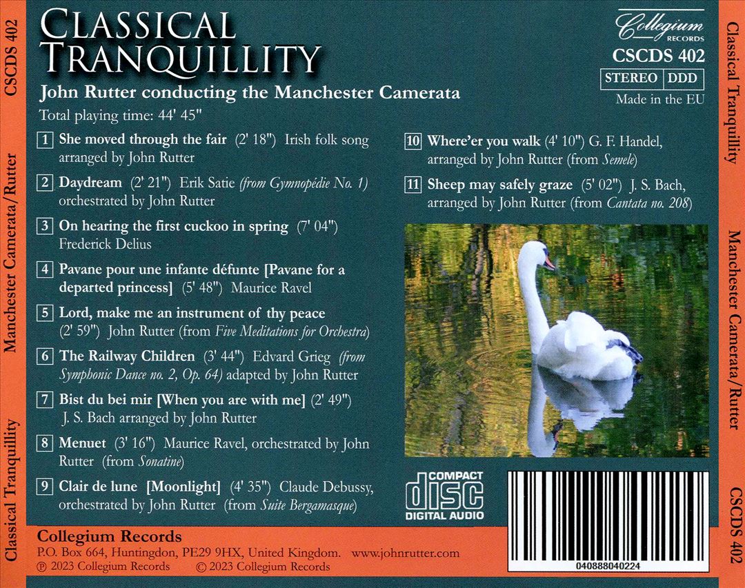John Rutter: Classical Tranquillity cover art