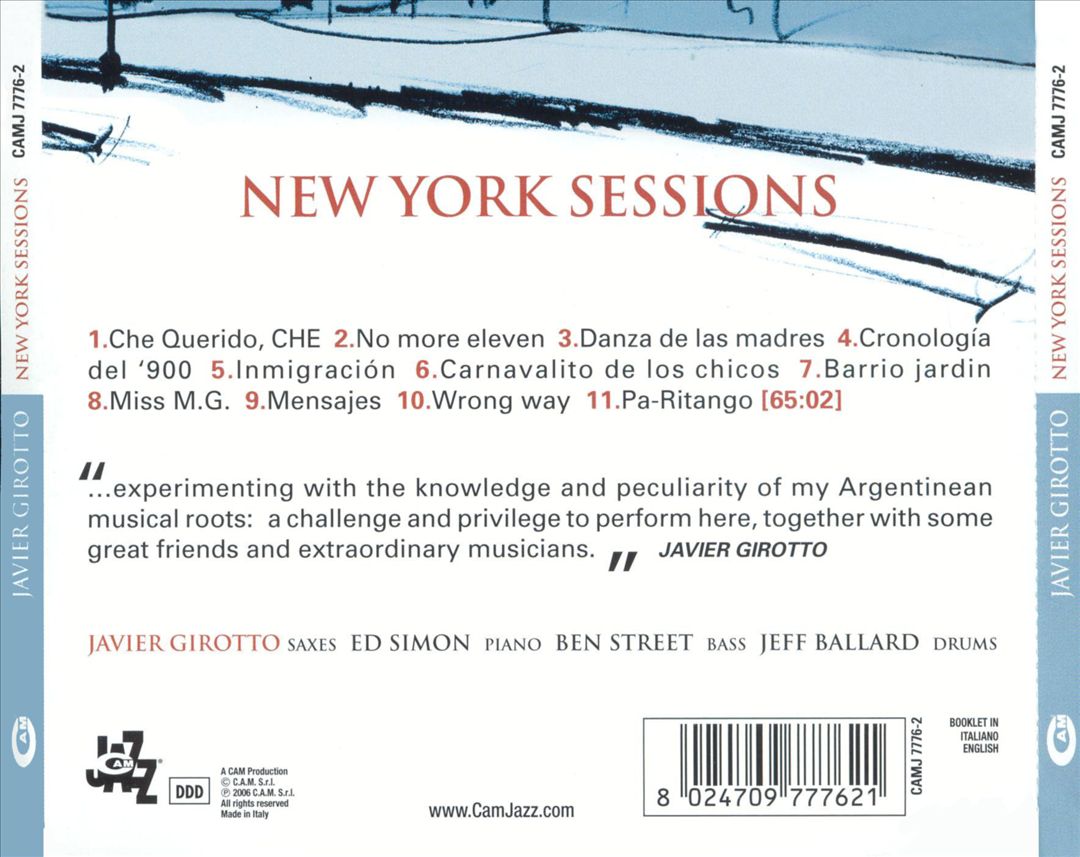 New York Sessions cover art