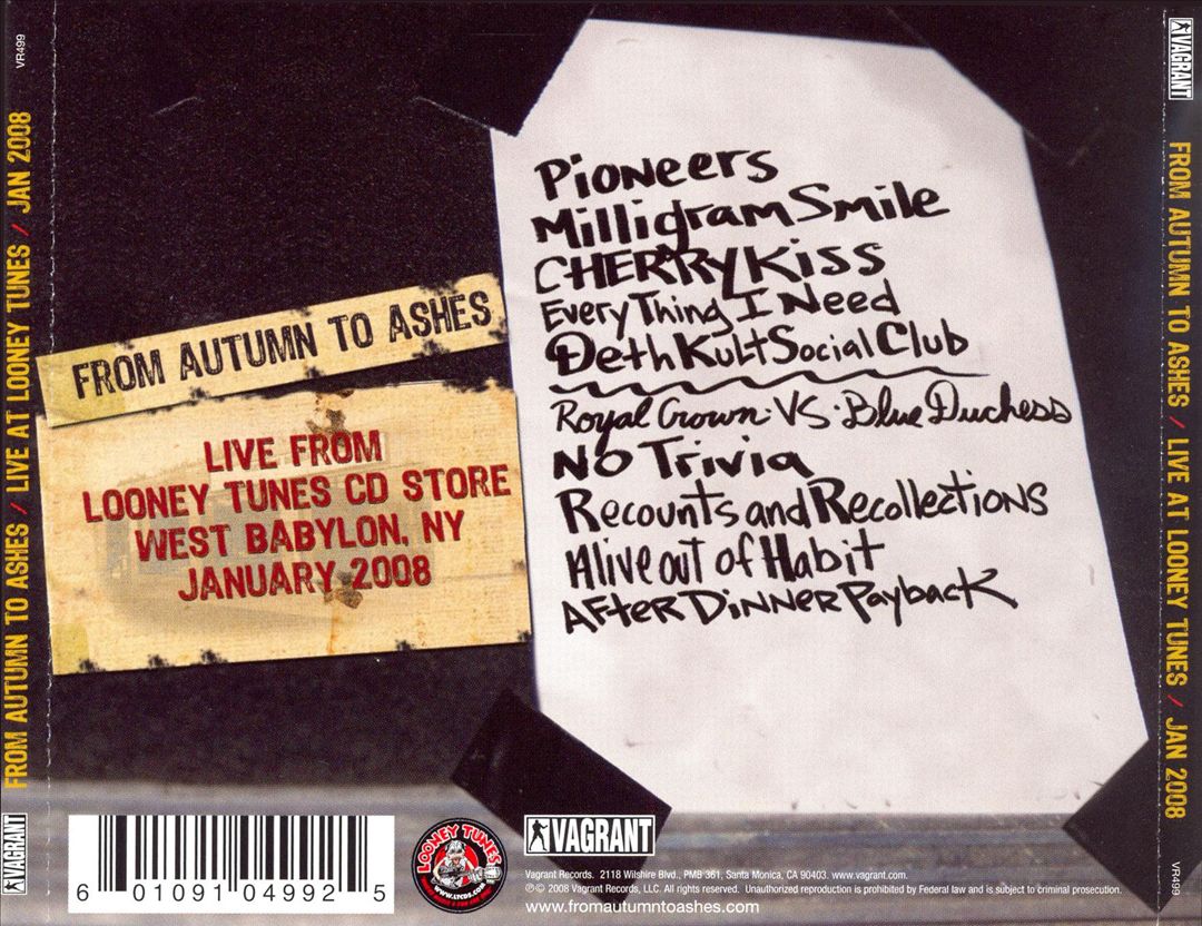 Live At Looney Tunes cover art