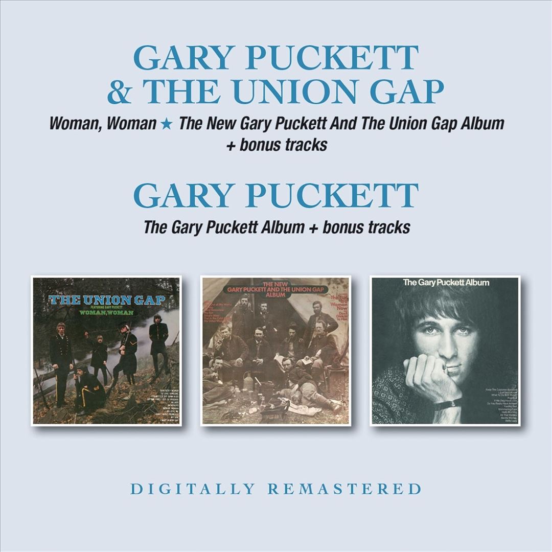 Woman, Woman/The New Gary Puckett and the Union Gap Album/The Gary Puckett Album cover art