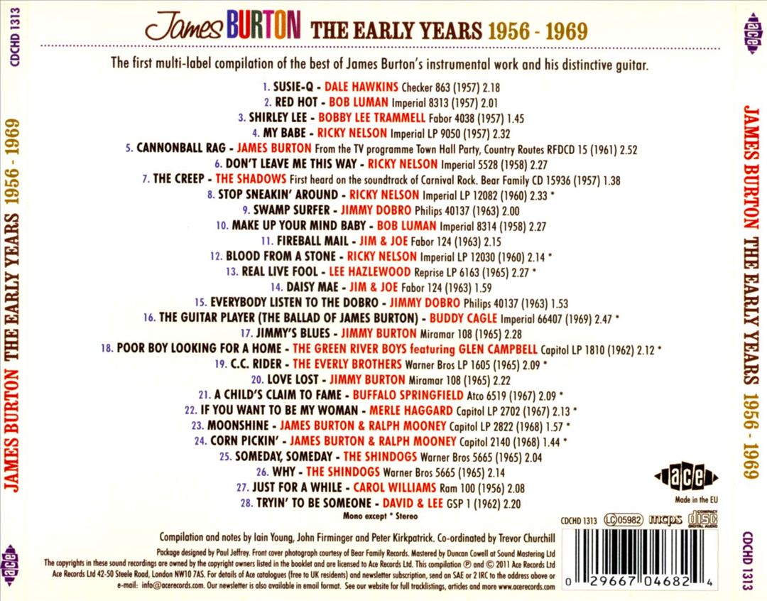 Early Years: 1957-1969 cover art