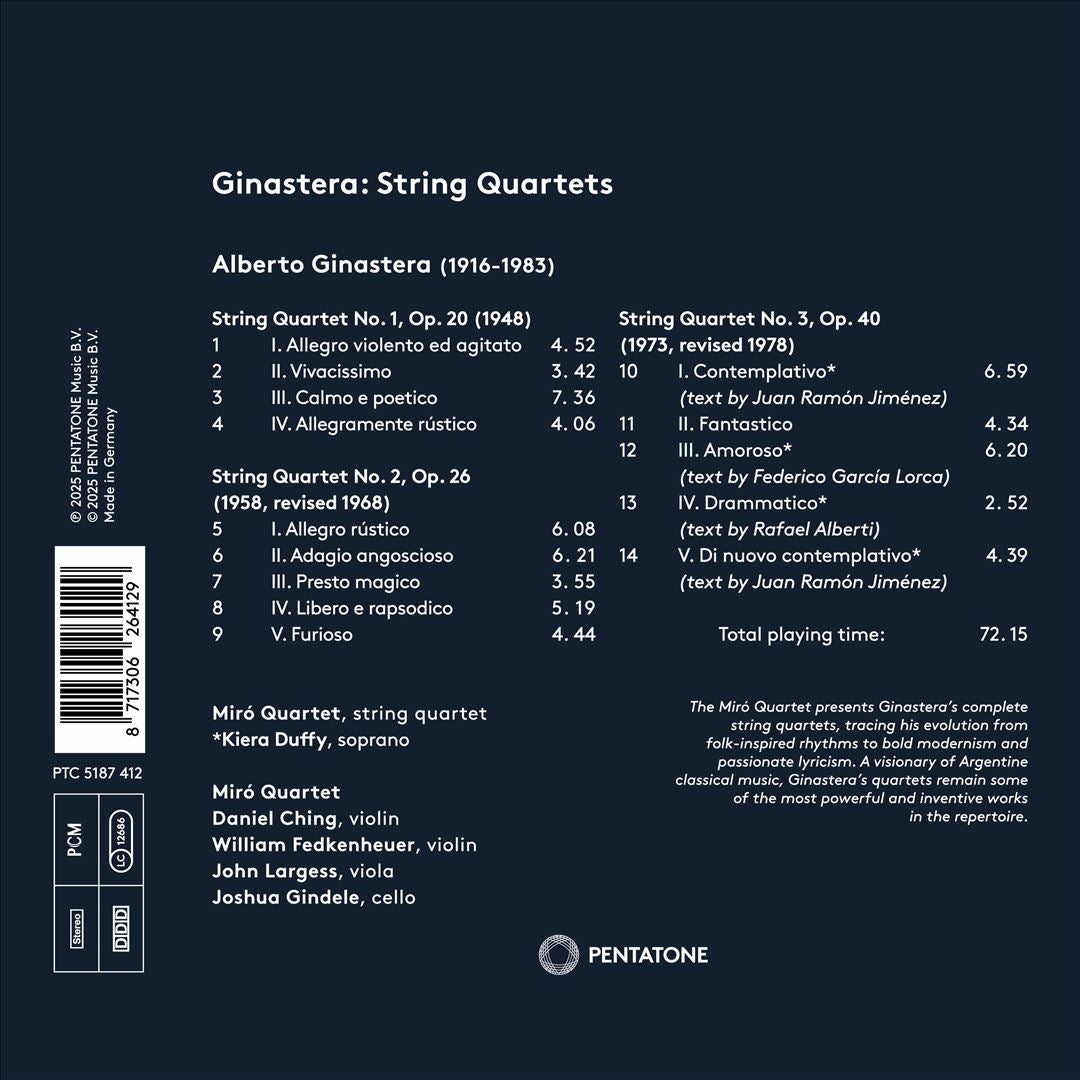 Ginastera: String Quartets cover art