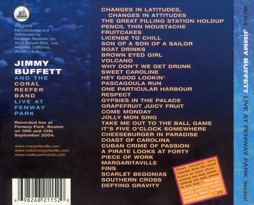 Live at Fenway Park cover art