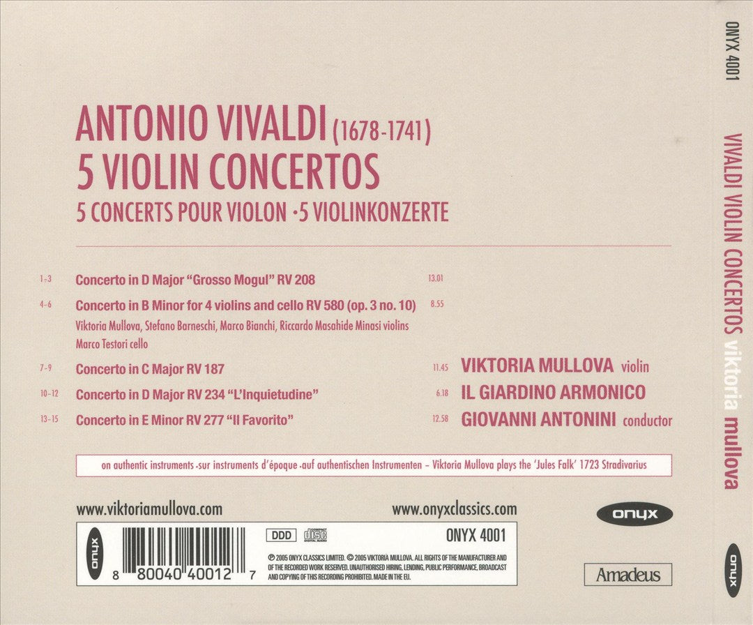Vivaldi: Violin Concertos cover art