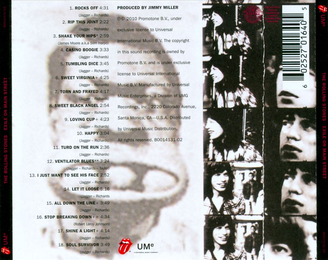 Exile on Main St. cover art