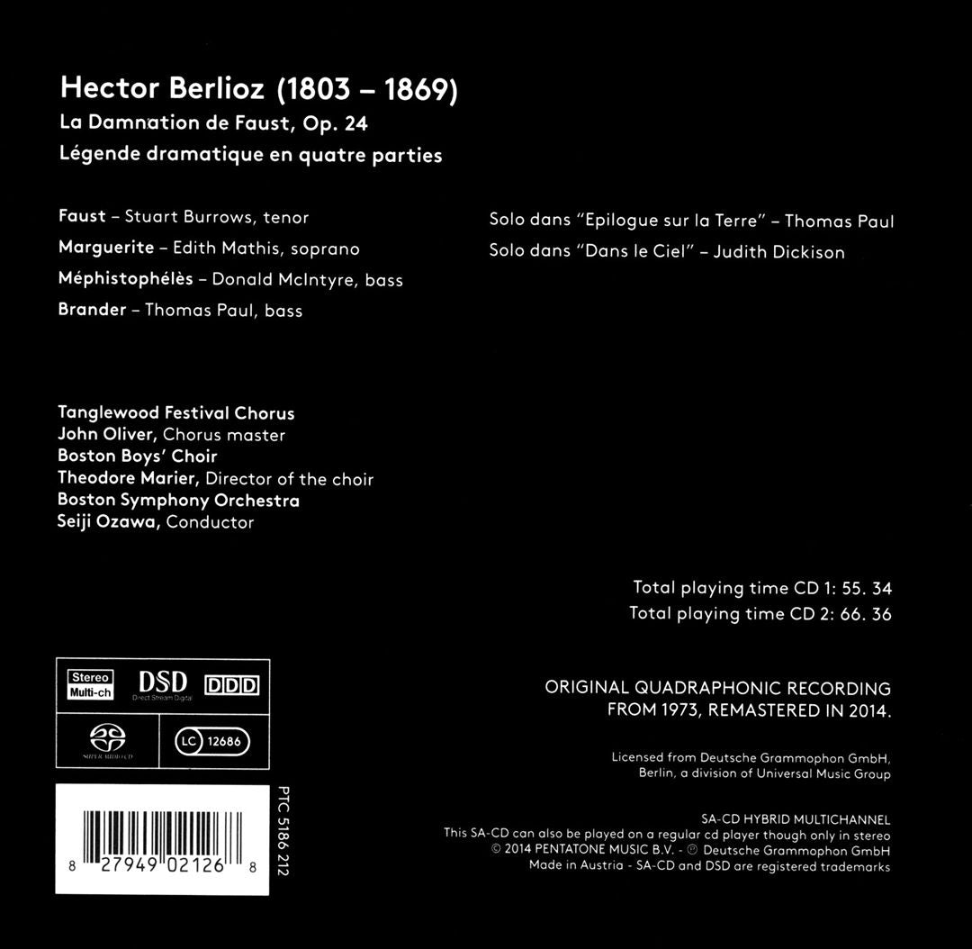 Berlioz: La Damnation de Faust cover art