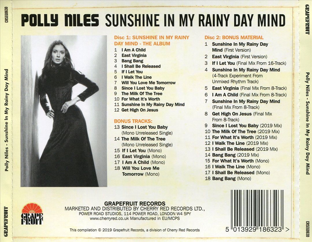 Sunshine in My Rainy Day Mind: The Lost Album cover art