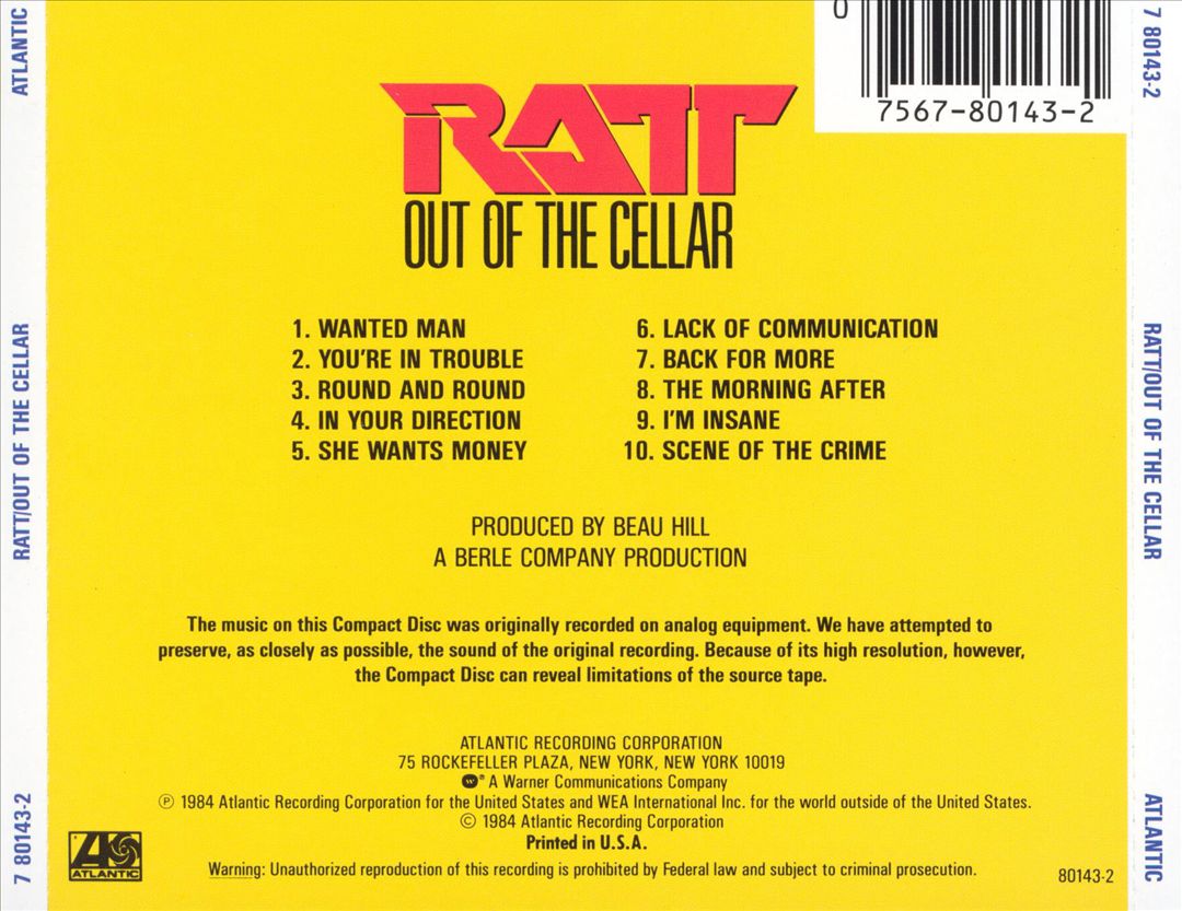 Out of the Cellar cover art