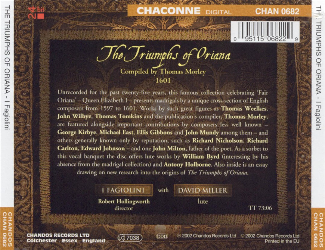 Triumphs of Oriana cover art