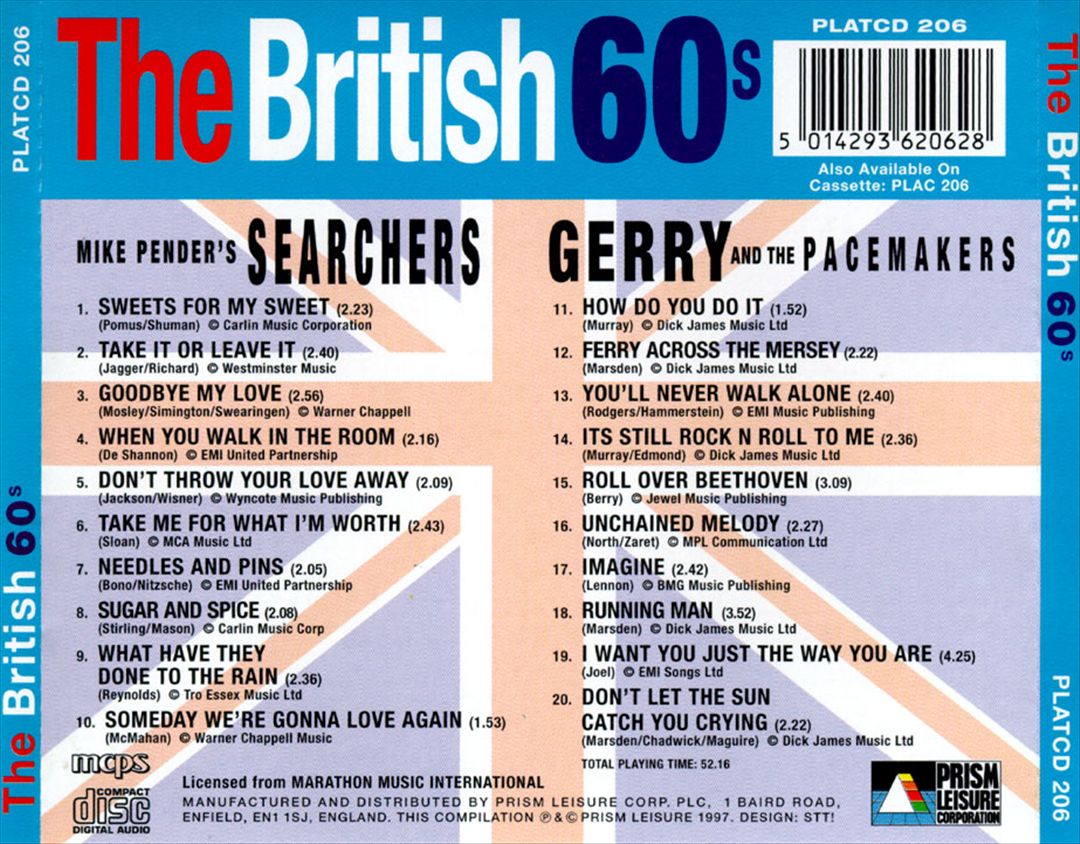 The British 60's cover art