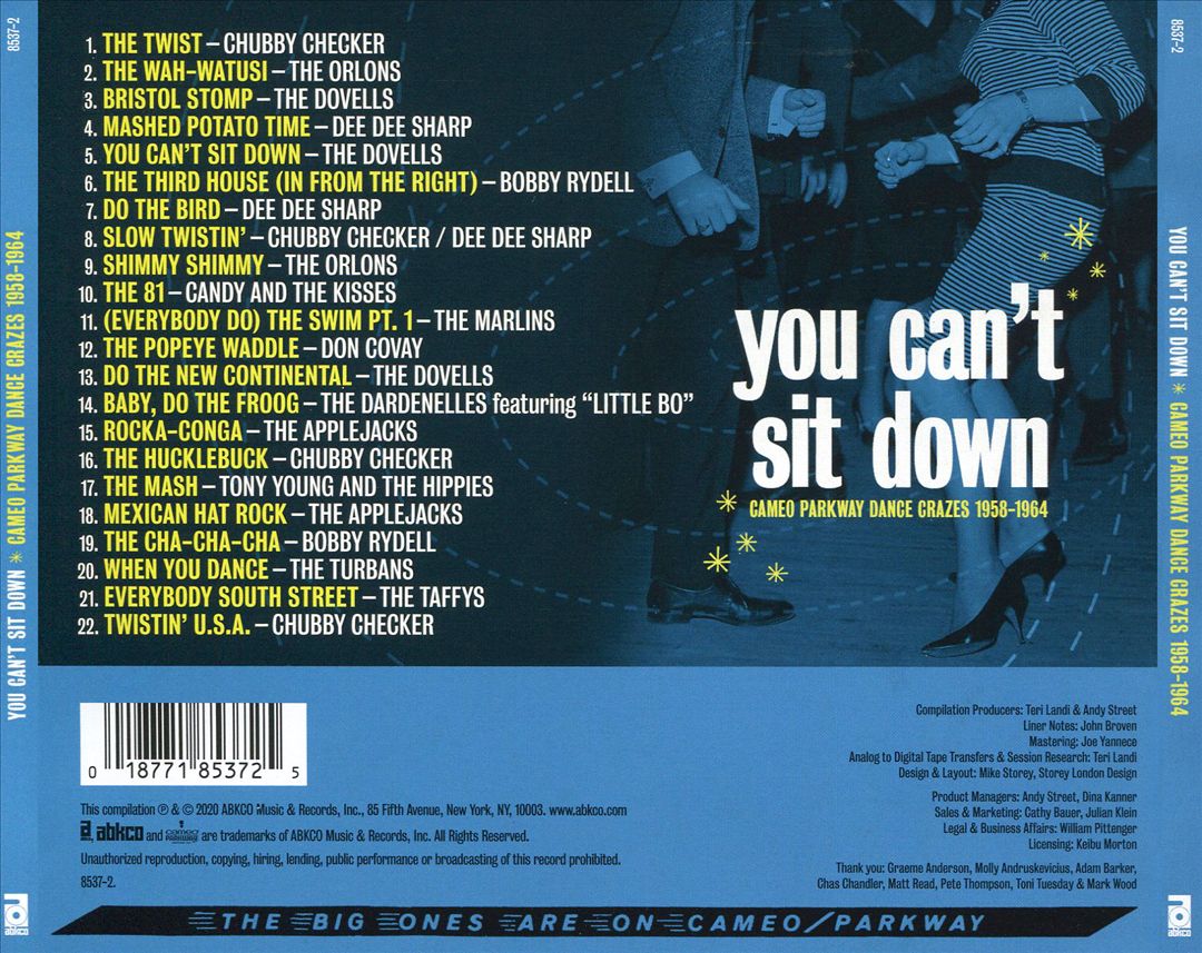 You Can't Sit Down: Cameo Parkway Dance Crazes (1958-1964) cover art