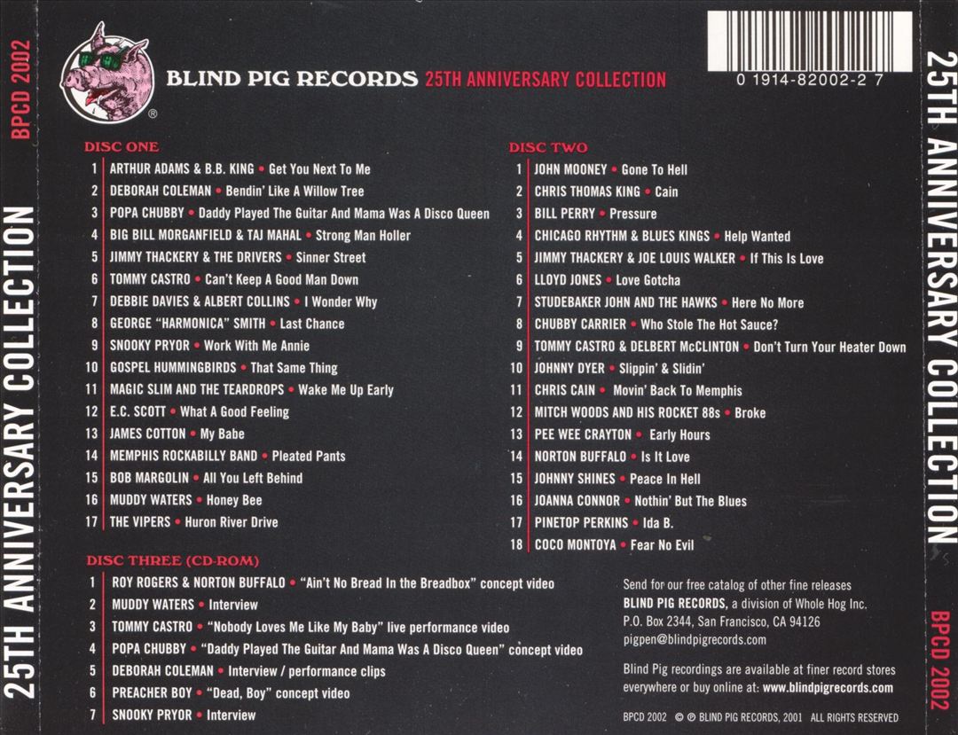 Blind Pig Records' 25th Anniversary Collection cover art