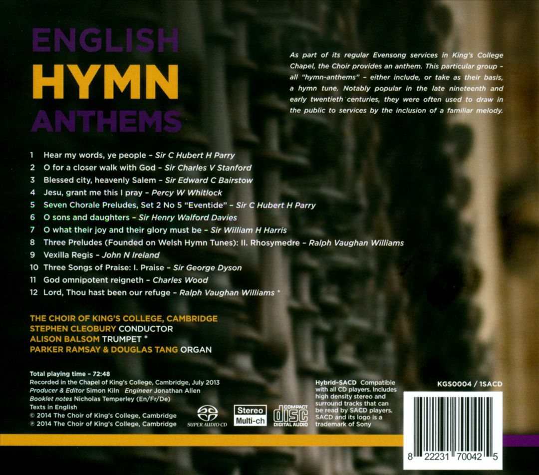 English Hymn Anthems cover art