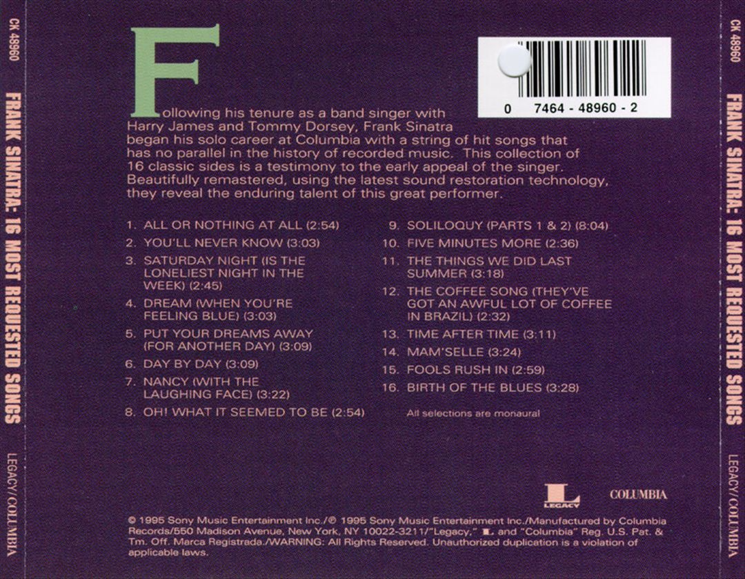 16 Most Requested Songs cover art