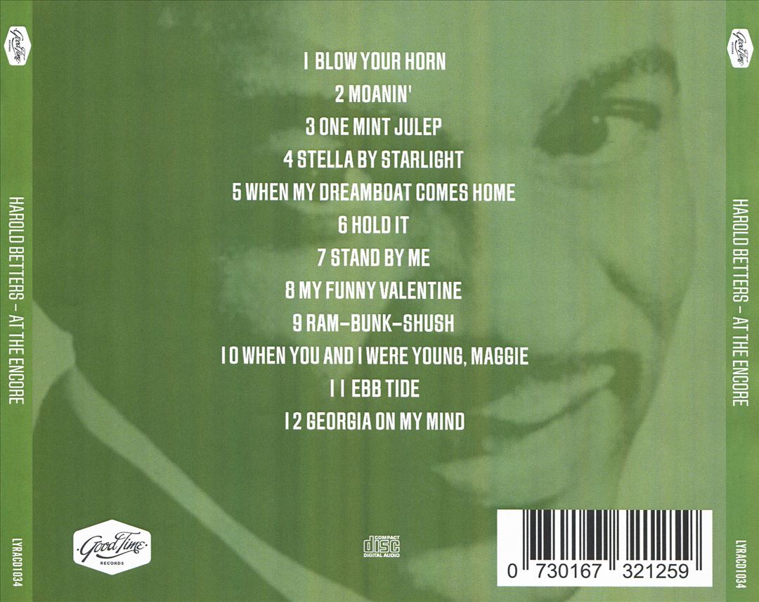 Harold Betters at the Encore cover art