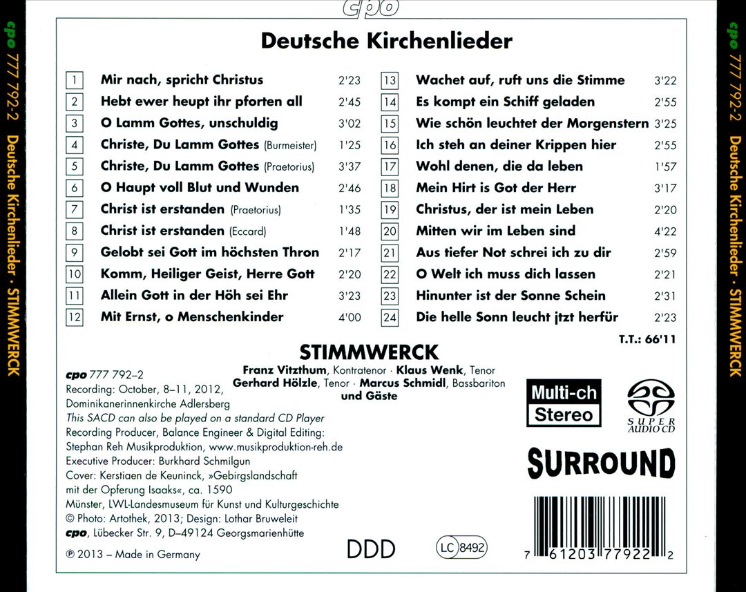 Die helle Sonn leuchtet: Deutsche Kirchenlieder (German Hymns) cover art