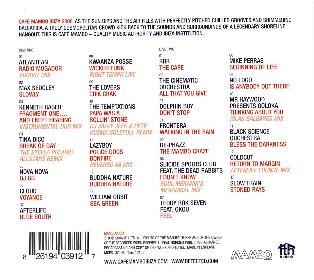 Cafe Mambo 2006 cover art
