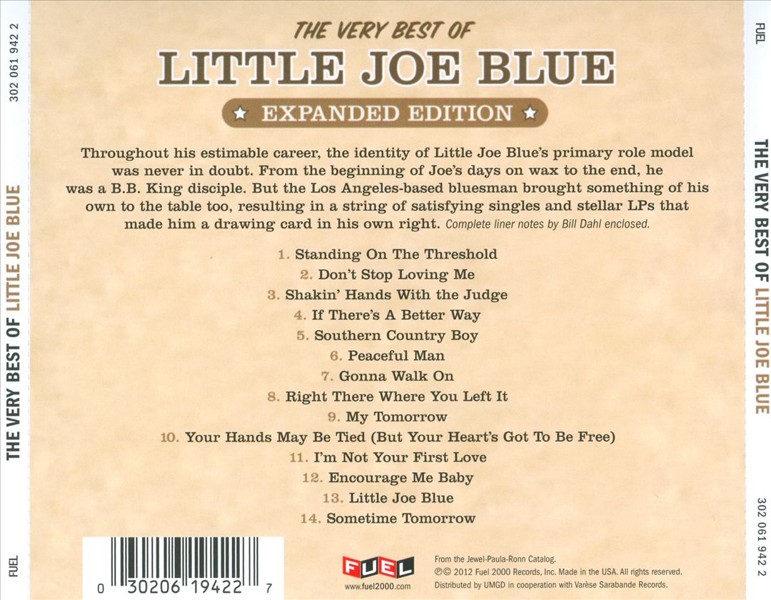 Very Best of Little Joe Blue cover art