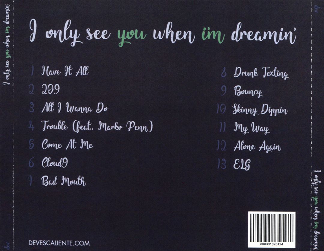 I Only See You When I'm Dreamin' cover art