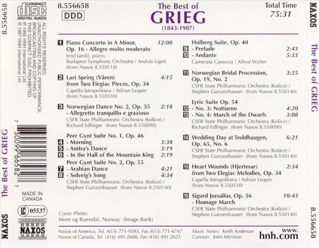 Best of Grieg cover art