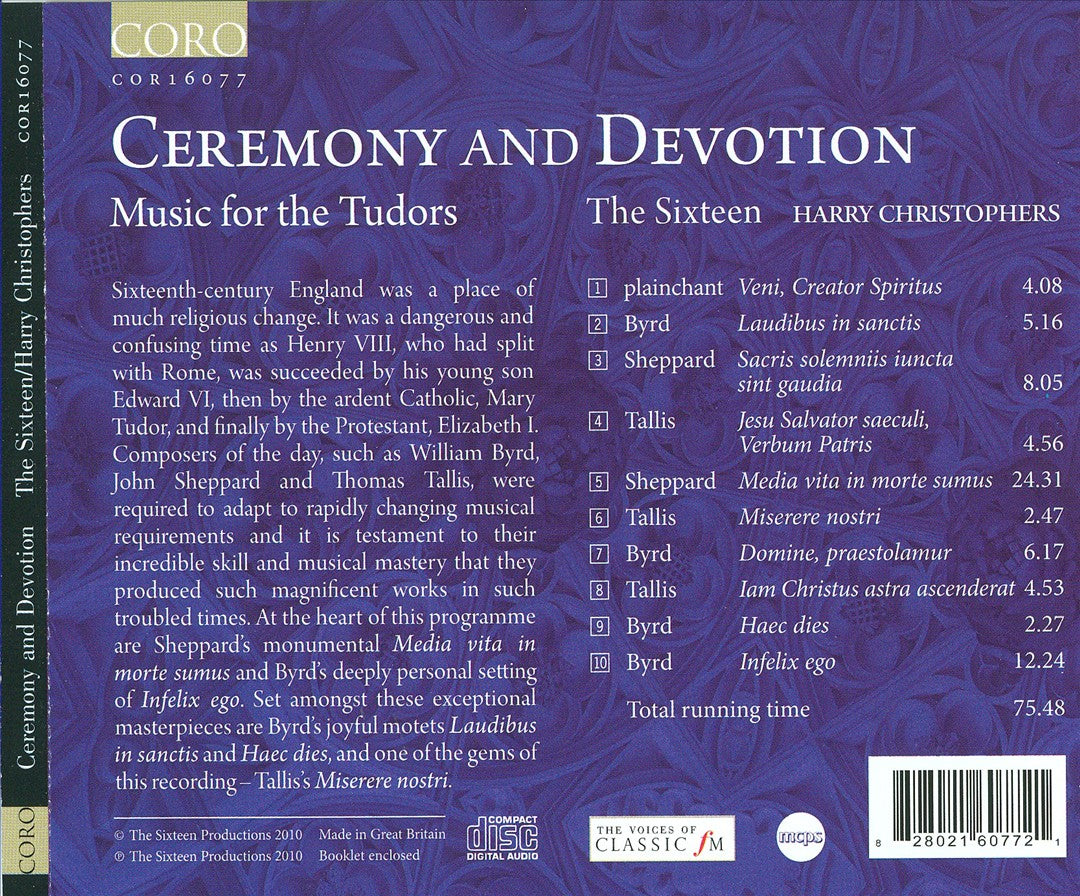 Ceremony and Devotion: Music for the Tudors cover art