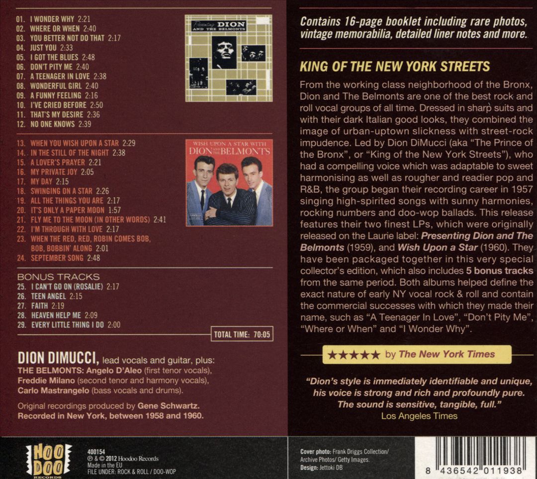 Presenting Dion & The Belmonds + Wish Upon a Star cover art