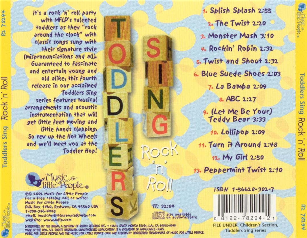 Toddlers Sing Rock 'N' Roll cover art