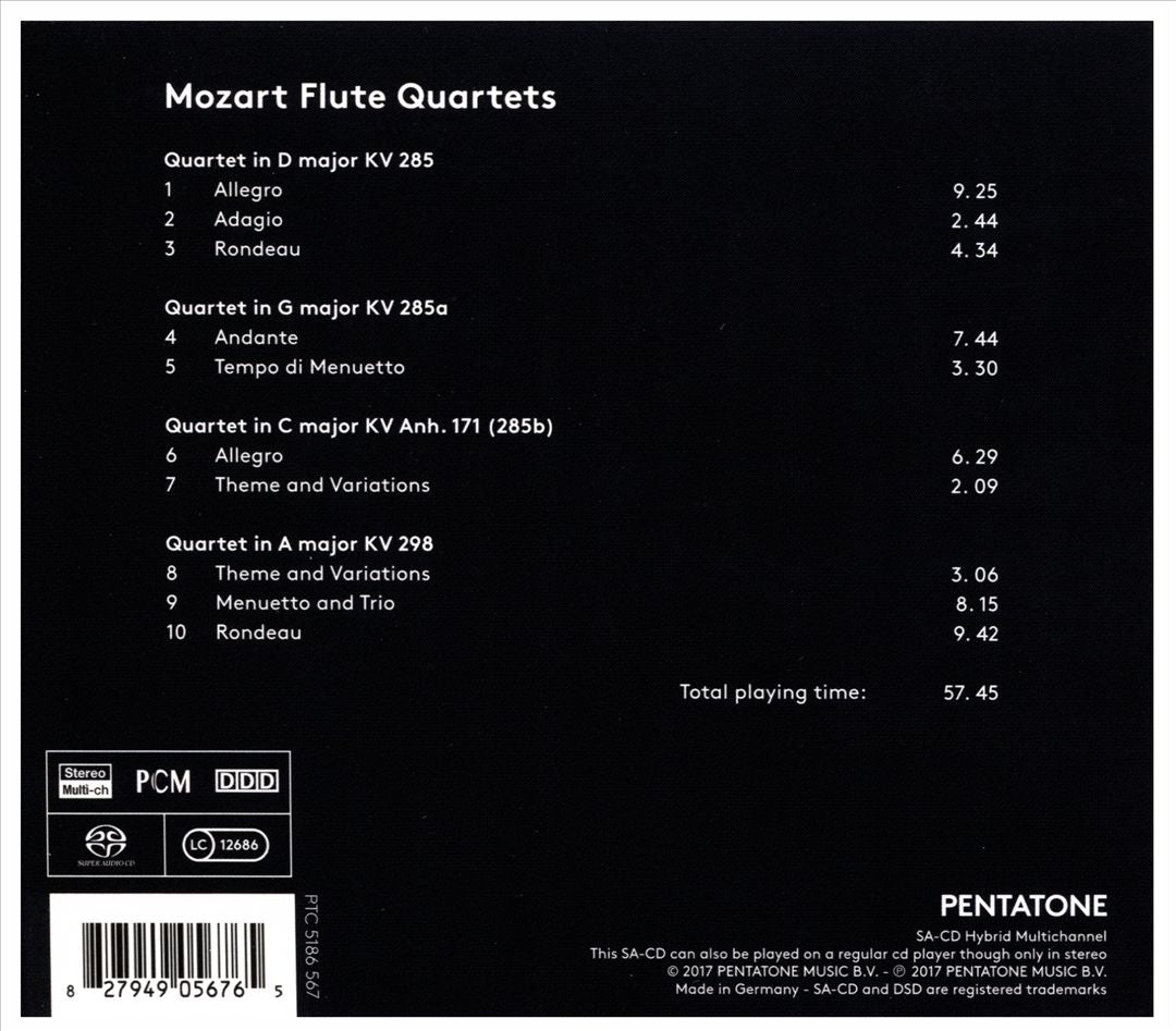 Mozart: Flute Quartets cover art